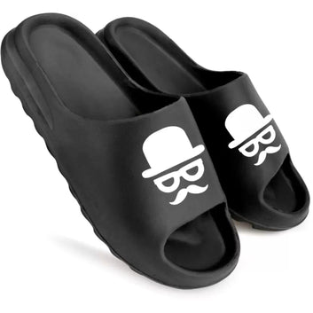 Monex Premium Black Sliders for Men – Comfortable and Stylish