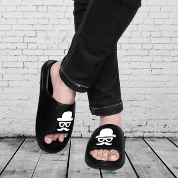 Monex Premium Black Sliders for Men – Comfortable and Stylish