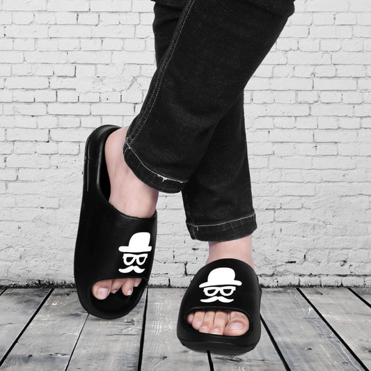 Monex Premium Black Sliders for Men – Comfortable and Stylish