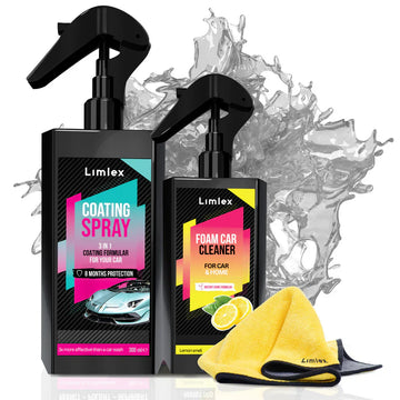 Coating Spray and Foam Car Cleaner 200ml (Combo)